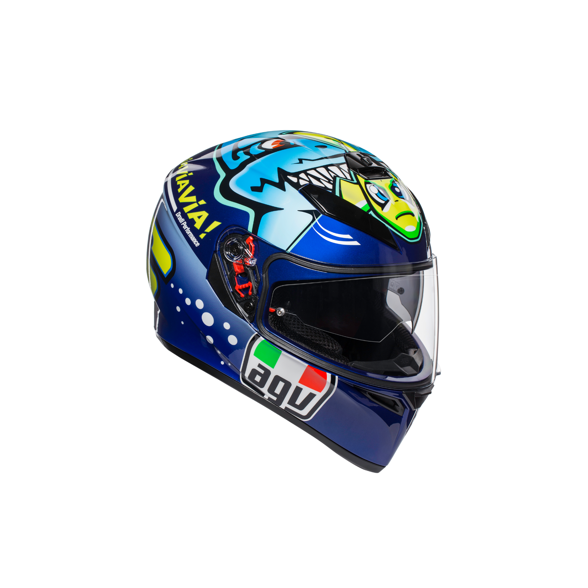 This Is A AGV K-3 SV full-face motorcycle helmet, Valentino Rossi 