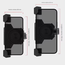 Porta smartphone USB para manillar Motowolf MDL2828B